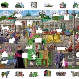 Puzzle in legno con figurine - Piazza di Parigi a Berlino