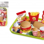Set da gioco Fast Food con vassoio per bambini