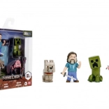 set di figure in metallo MINECRAFT MOVIE 6,5 cm – 4 pezzi