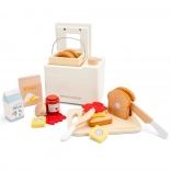 Panetteria in legno per pane con accessori