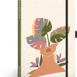 Taccuino NOTIQUE Monstera, a righe, 13 × 21 cm