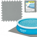 Bestway tappetino protettivo in schiuma per piscina 50 × 50 cm, grigio