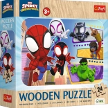 Puzzle in legno di Spidey e i suoi fantastici amici 24 pezzi