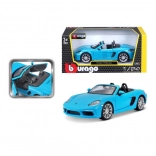 Bburago 1:24 Porsche 718 Boxster Blu