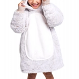 Coperta con cappuccio a forma di coniglio per bambini