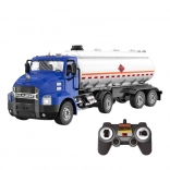 Camion cisterna telecomandato 1:26 Double Eagle (blu)