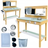 Axi cucina in legno per giocare con acqua e sabbia