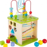 Small Foot cubo motorizzato in legno con labirinto 5 in 1