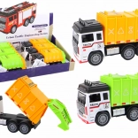 Camion della spazzatura con rimorchio