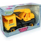 Gru in plastica Middle Truck 40 cm, gialla – WADER