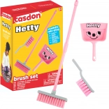 Set per le pulizie per bambini Hetty rosa – spazzolino, paletta e scopa