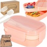 Lunch box con divisori 1900 ml, albicocca