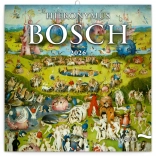 Calendario per appunti Hieronymus Bosch 2026