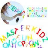 Masterkidz set di lettere e numeri Montessori per tavoli luminosi (36 pz)