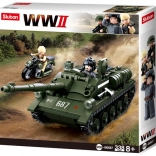 Sluban WWII Cannone semovente sovietico SU-85 Cacciacarri