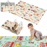 Humbi tappetino pieghevole in schiuma XPE 120 × 180 double-face bosco e stradine