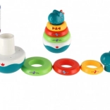 Dinosauro a dondolo con anelli impilabili (piramide) 16 cm