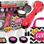 Set di bellezza con borsetta, massaggiatore e rossetto