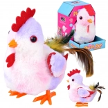 Gallinella interattiva camminante Grażyna – canta chicchirichì e sbatte le ali