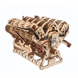 Ugears puzzle meccanico in legno 3D motore V8