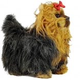 Cagnolino york interattivo di peluche – si muove e abbaia, marrone‑nero