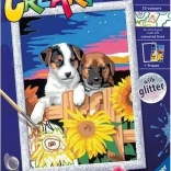 Pittura per Numeri CreArt Tramonto Paw-Fection