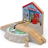 Ferrovia in legno passerella per anatre