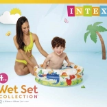 Piscina gonfiabile per bambini con dinosauri 61 × 22 cm Intex