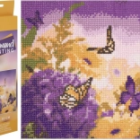 Pittura diamantata prato di farfalle 30 × 30 cm