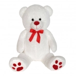 Orso di peluche con fiocco rosso 100 cm