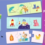 Djeco Puzzle Trio la mia giornata 8×3 pezzi