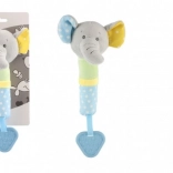 Elefante di Peluche sonaglio e dentizione 23 cm