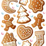 Toppe a trasferimento a caldo natalizie grande foglio