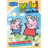 libro da colorare A5 dipingi con l'acqua Peppa Pig