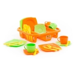 Set stoviglie per bambini con scola piatti