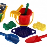 Set di plastica per la sabbia in rete per bambini da 12 mesi