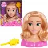 Testa per pettinare e acconciare i capelli Disney Principessa Rapunzel con spazzola