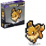 mega pokemon pixel eevee – set di figure decorative