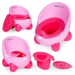 Vasino per bambini con inserto removibile e piedi antiscivolo in colore rosa di ECOTOYS