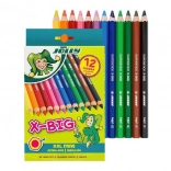 Grandi pastelli a cera X-Big Jolly 12 colori