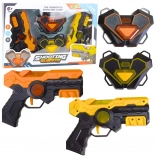 Set laser tag per bambini – 2 pistole e 2 bersagli a infrarossi con luci e suoni