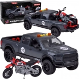 Pickup per bambini con motocicletta ed effetti luminosi