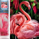 Pittura diamante Fenicotteri 30x40cm