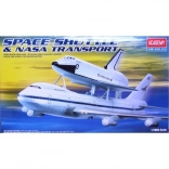 Modello in plastica SPACE SHUTTLE con navetta BOEING 747 NASA 1:288