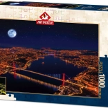 Puzzle luminosi Tre ponti del Bosforo - Art Puzzle Neon