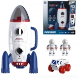 Razzo spaziale con effetti luminosi e astronauti 29,1 × 15,8 × 15 cm