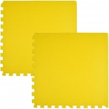 Tappetino in schiuma HUMBI 120 × 60 cm – grandi puzzle in schiuma impermeabili, giallo, 2 pz