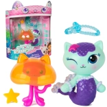 Gabby’s Dollhouse film – figurine Gattina Marina e Medusa con accessori