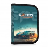 Astuccio scolastico a un piano con motivo auto Oxybag