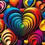 Puzzle cuori colorati 1000 pezzi